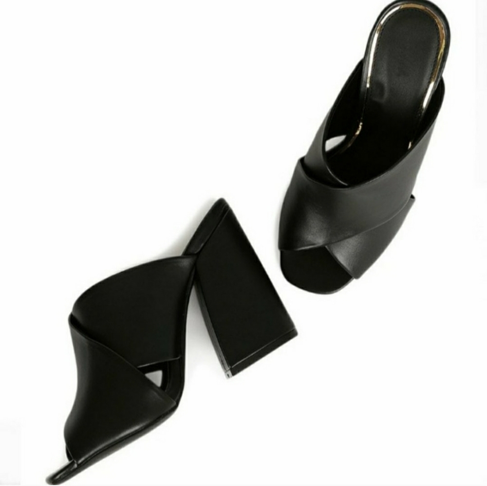 Block Heel Mules - Picture 4 of 4